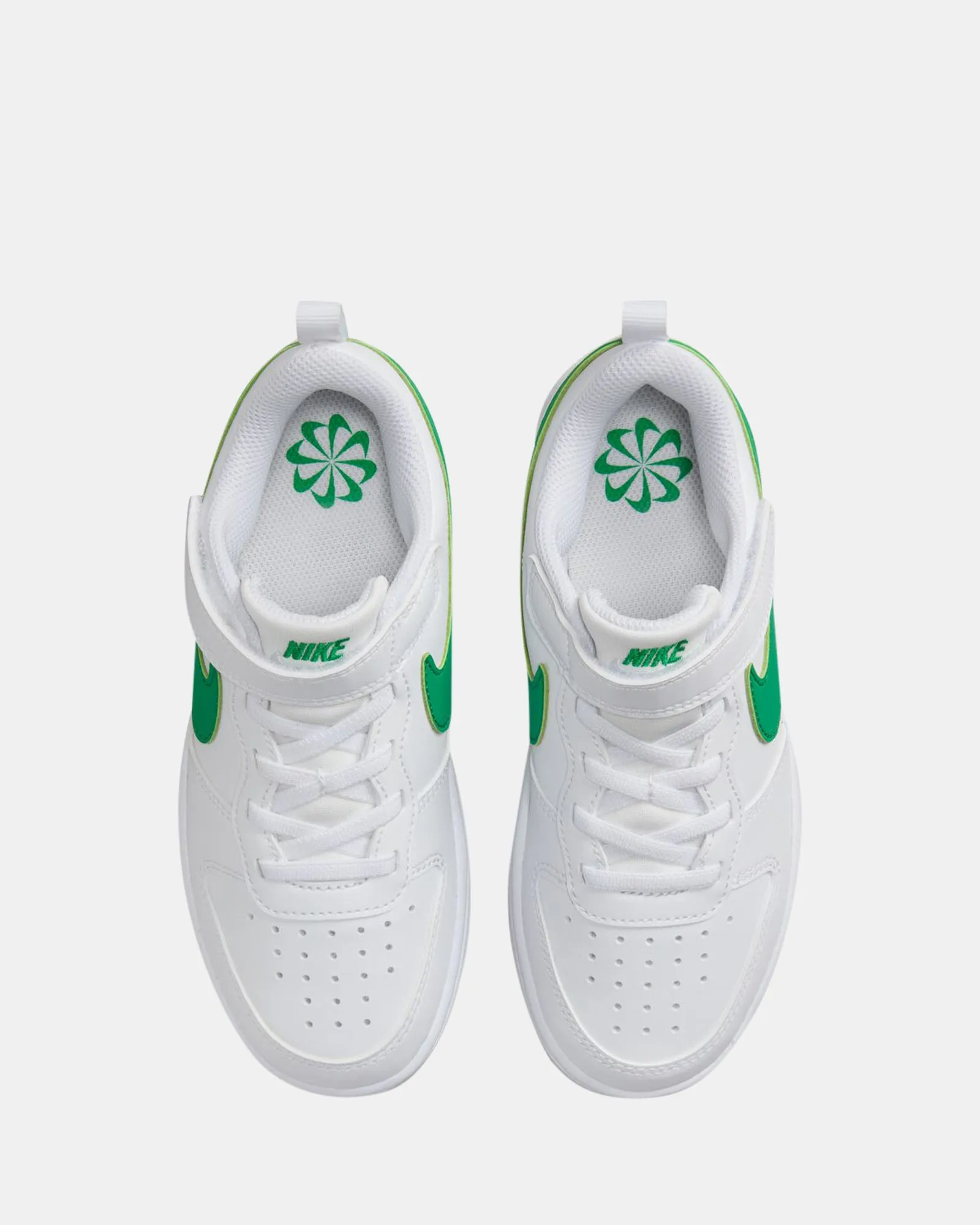 Chaussures Nike Kids Court Borough Low Recraft Préscolaire Blanc/Vert Stadium/Gris