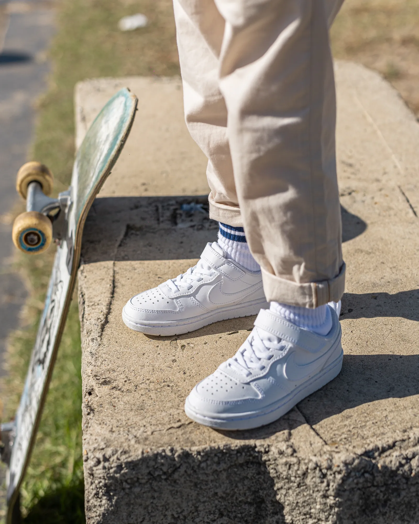 Chaussures Nike Kids Court Borough Low Recraft Préscolaire Blanc/Blanc