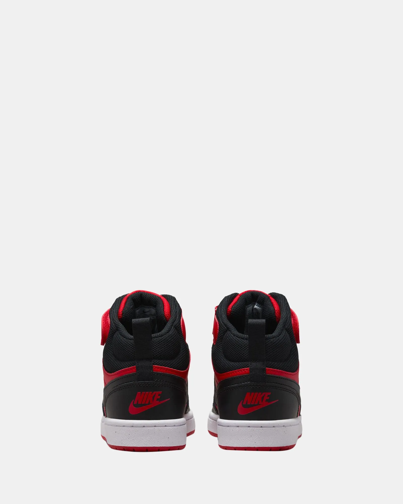 Chaussures Nike Kids Court Borough Mid 2 Grade School Rouge Univ/Noir/Blanc