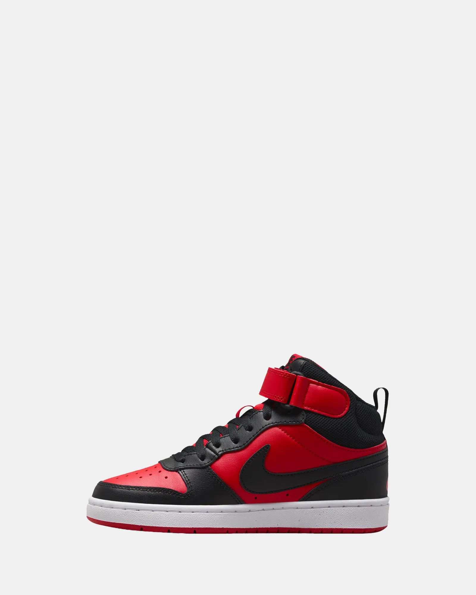 Chaussures Nike Kids Court Borough Mid 2 Grade School Rouge Univ/Noir/Blanc