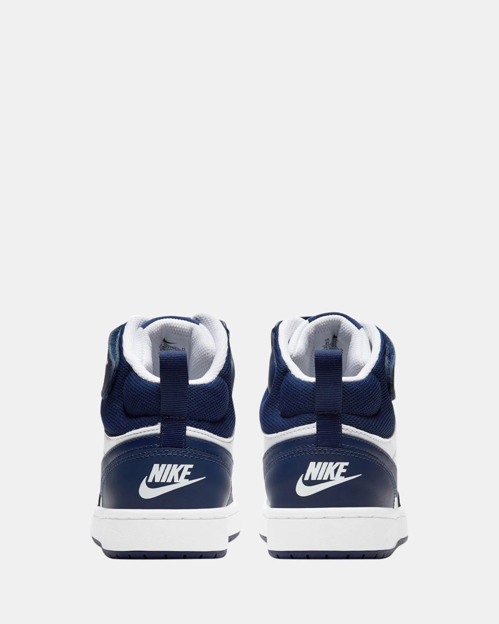 Chaussures Nike Kids Court Borough Mid 2 Grade School Blanc/Bleu Void/Signal Blue