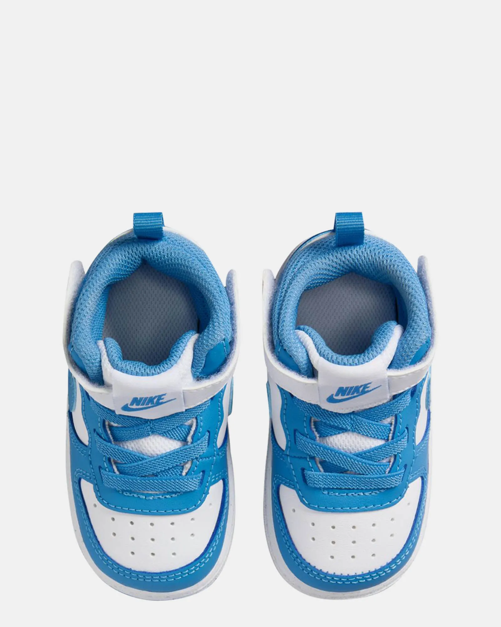 Chaussures Nike pour Enfants Court Borough Mid 2 Bébé Blanc/Bleu Beyond
