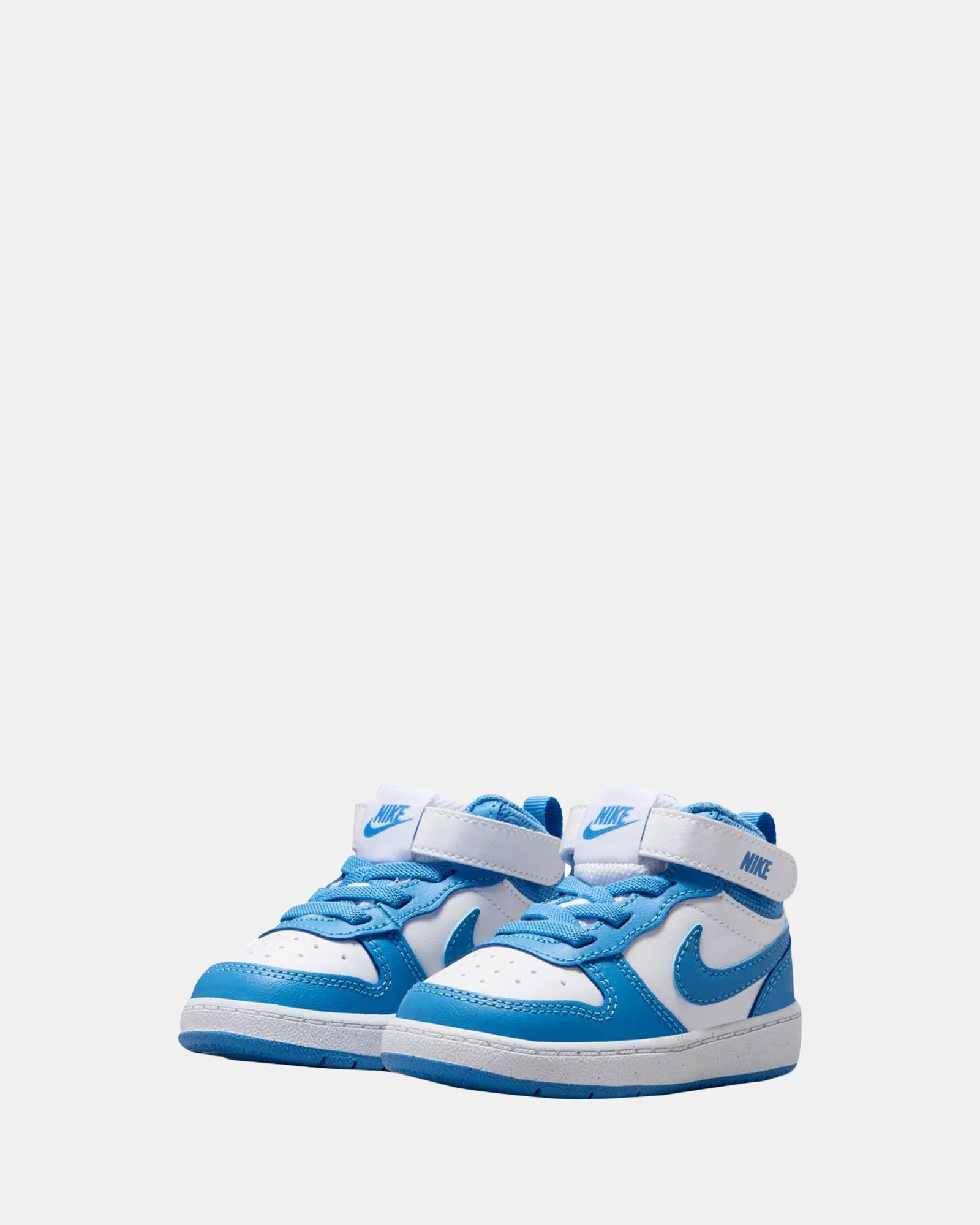 Chaussures Nike pour Enfants Court Borough Mid 2 Bébé Blanc/Bleu Beyond
