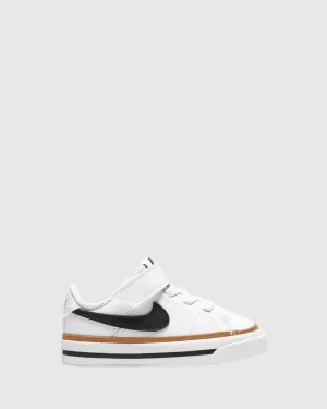 Chaussures Nike pour enfants Court Legacy bébé Blanc/Noir/Ocre désert