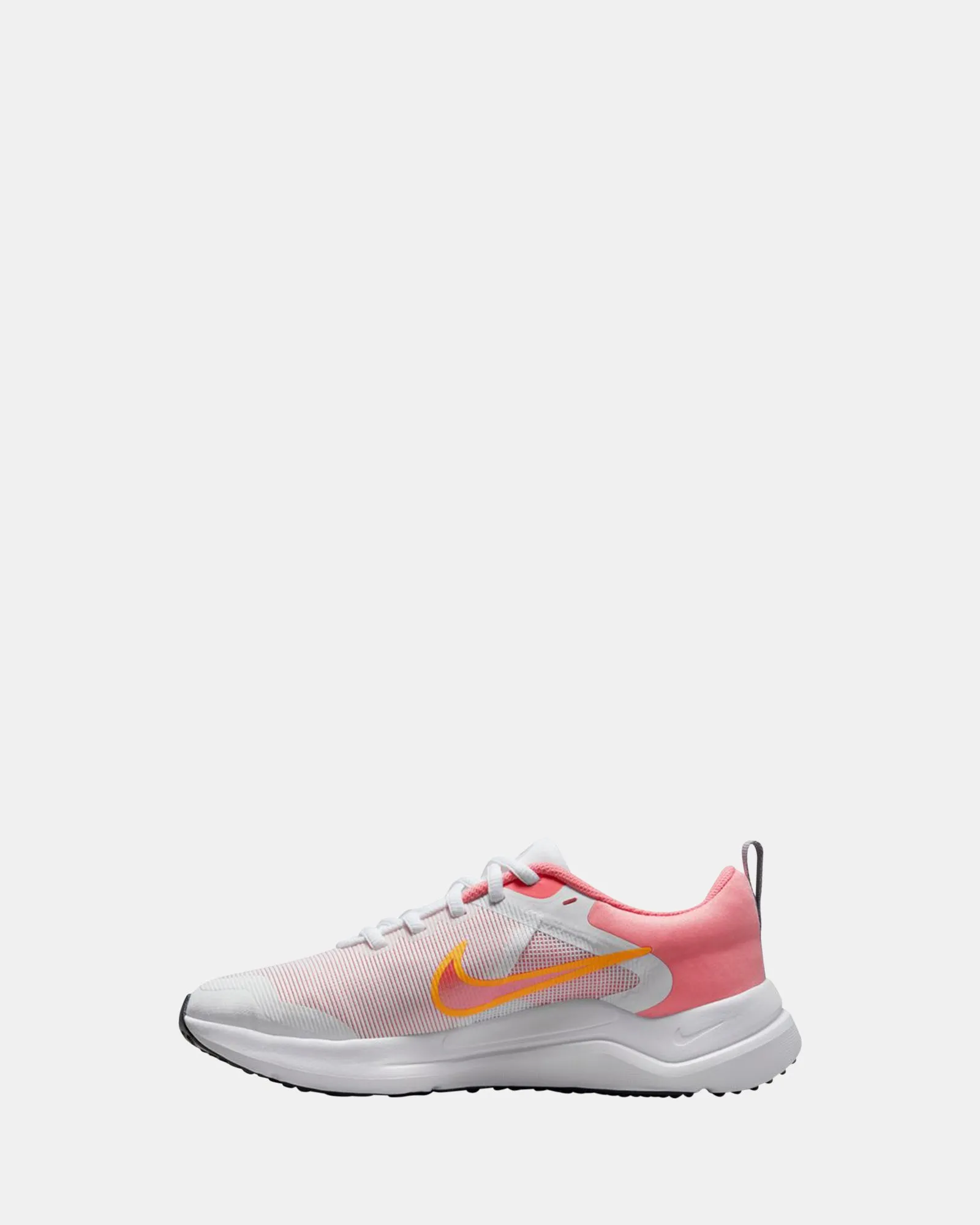 Chaussures Nike pour enfants Downshifter 12 École primaire Blanc/Orange Laser/Craie Corail