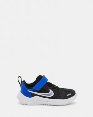 Chaussures Nike pour enfants Downshifter 12 bébé Noir/Blanc/Bleu