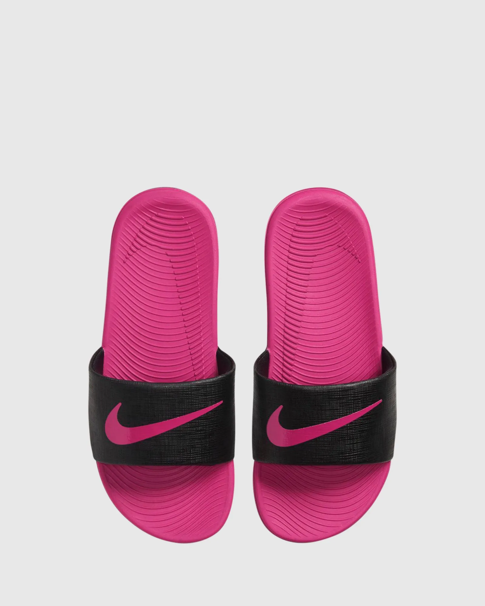 Nike Chaussures pour Enfants Kawa Slide Noir/Rose Vif
