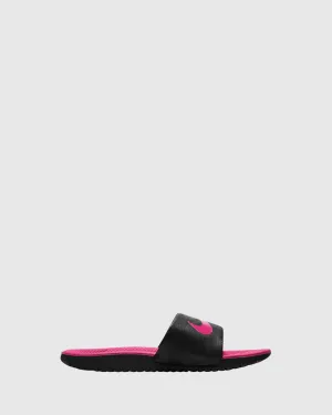 Nike Chaussures pour Enfants Kawa Slide Noir/Rose Vif