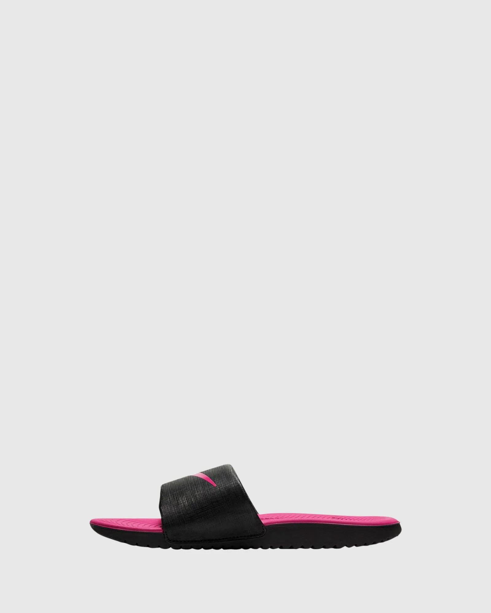 Nike Chaussures pour Enfants Kawa Slide Noir/Rose Vif