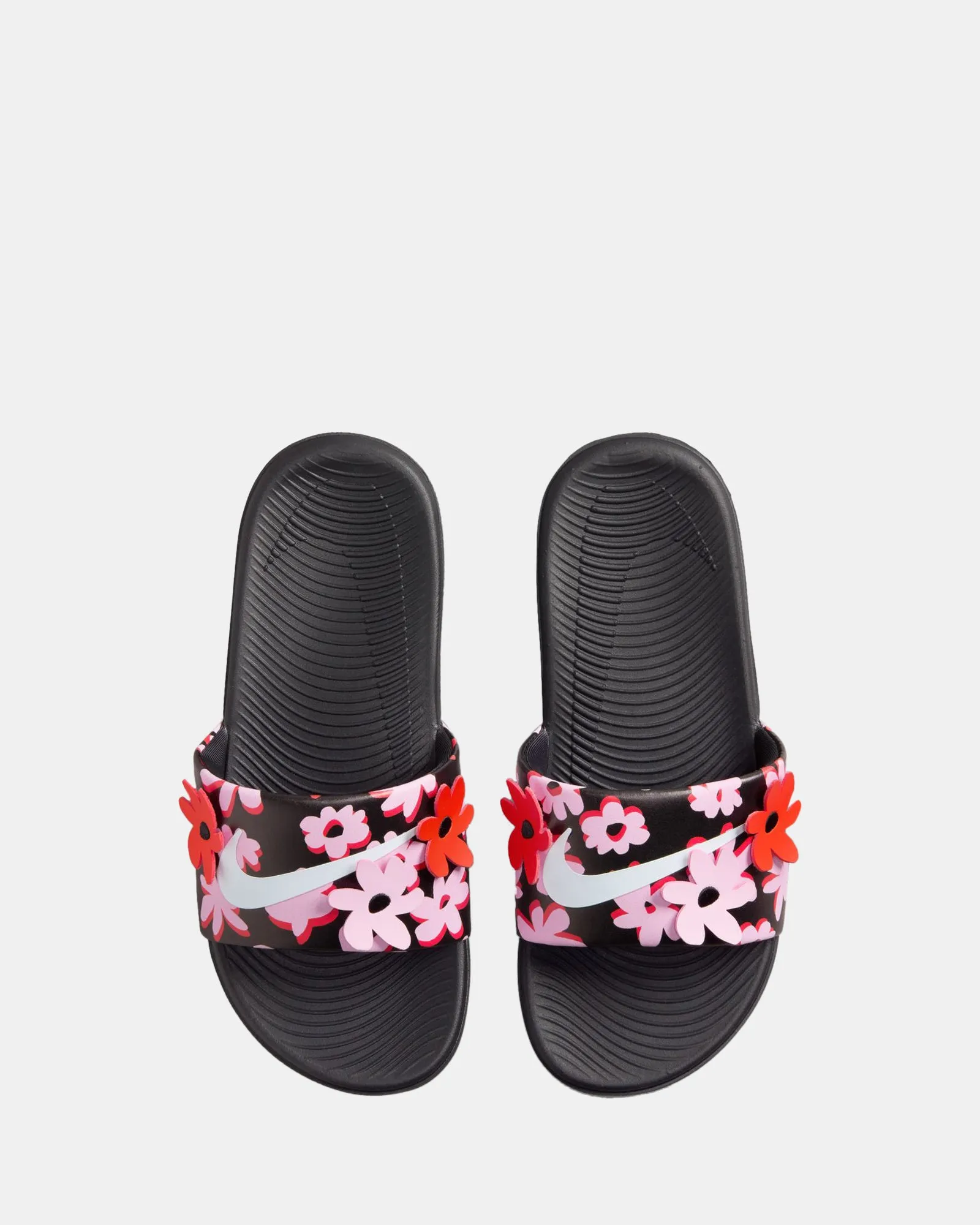 Chaussures Nike Kids Kawa Slide SE Noir/Blanc/Rose Rise