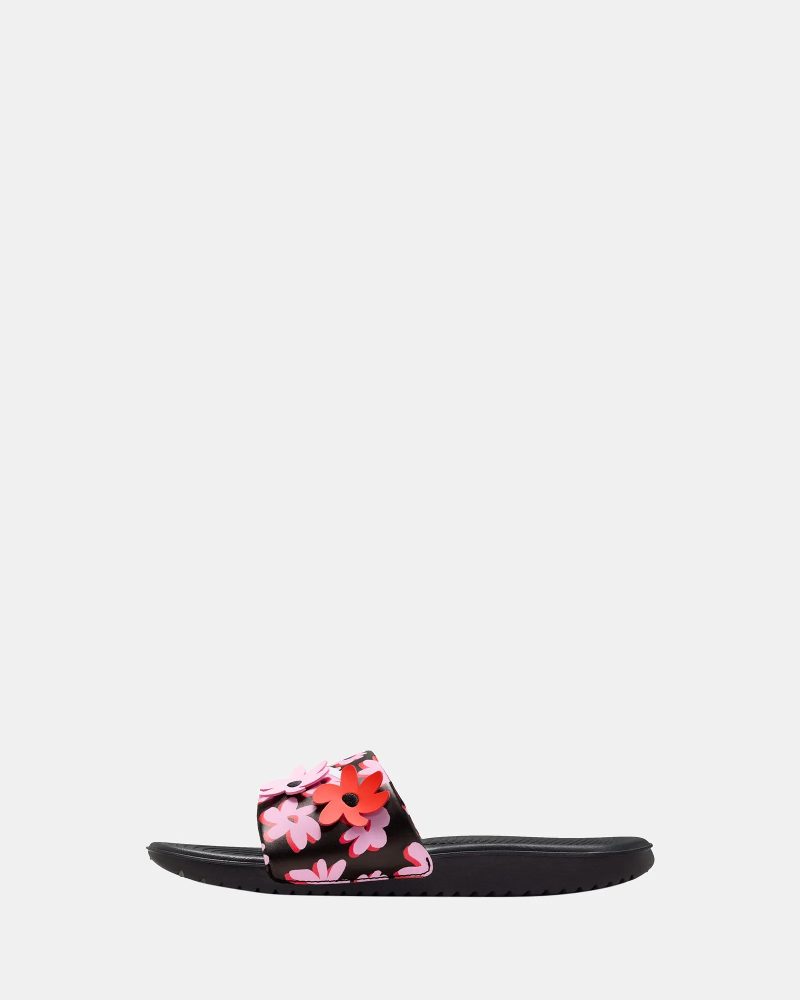Chaussures Nike Kids Kawa Slide SE Noir/Blanc/Rose Rise