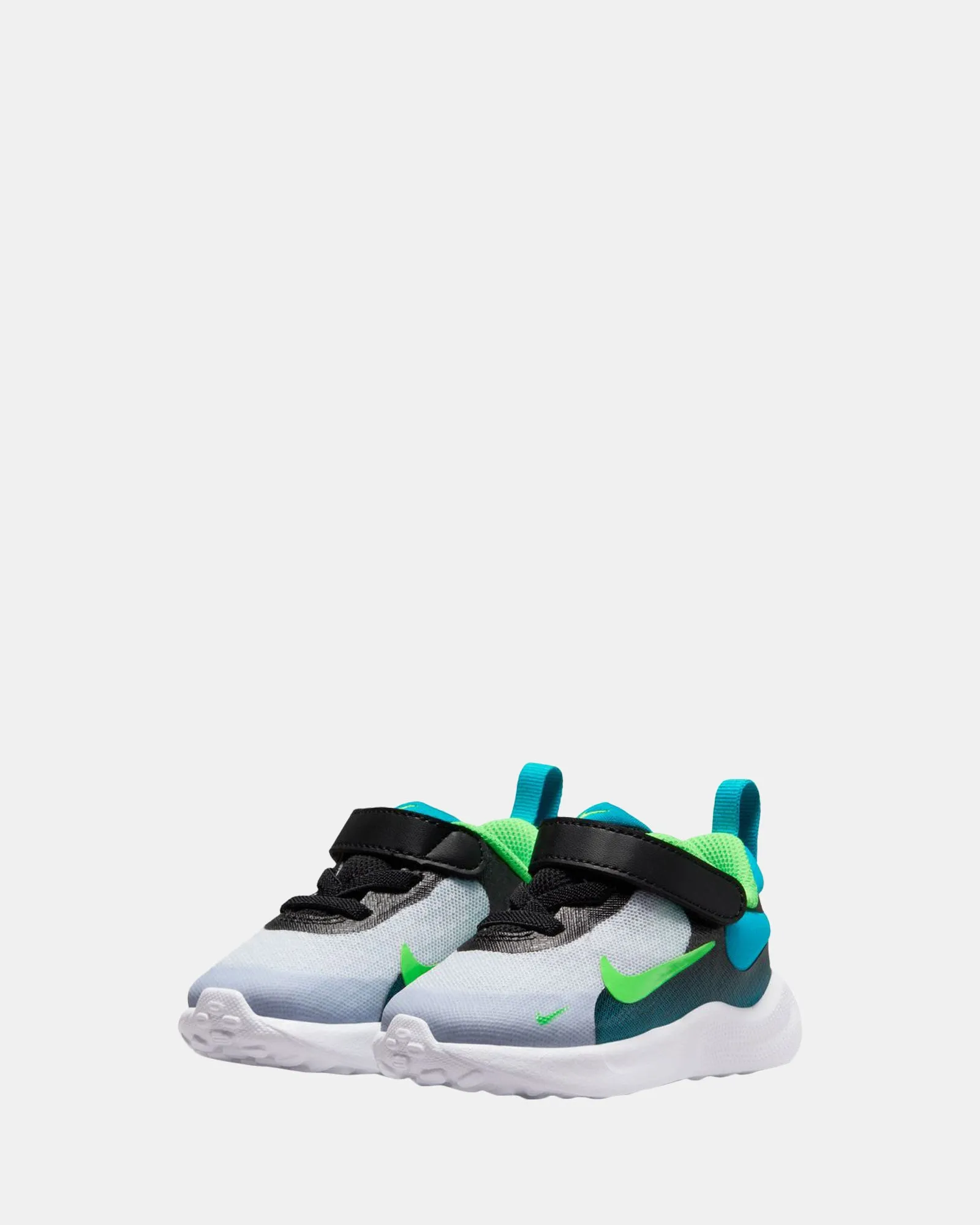 Chaussures Nike Kids' Revolution 7 pour bébé Noir/Vert Strike/Gris