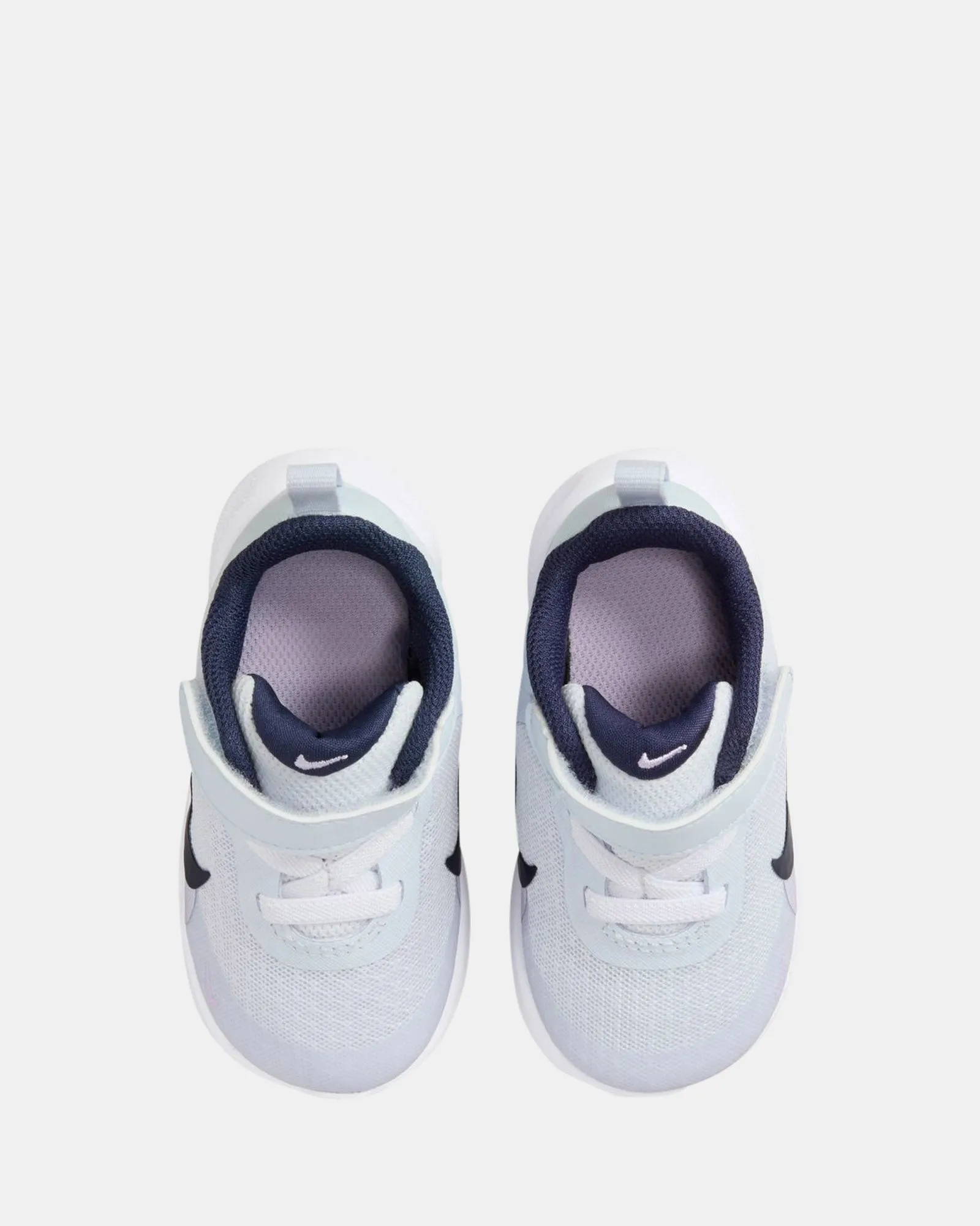 Chaussures Nike Kids' Revolution 7 pour bébé Football Gris/Bleu marine/Lilas