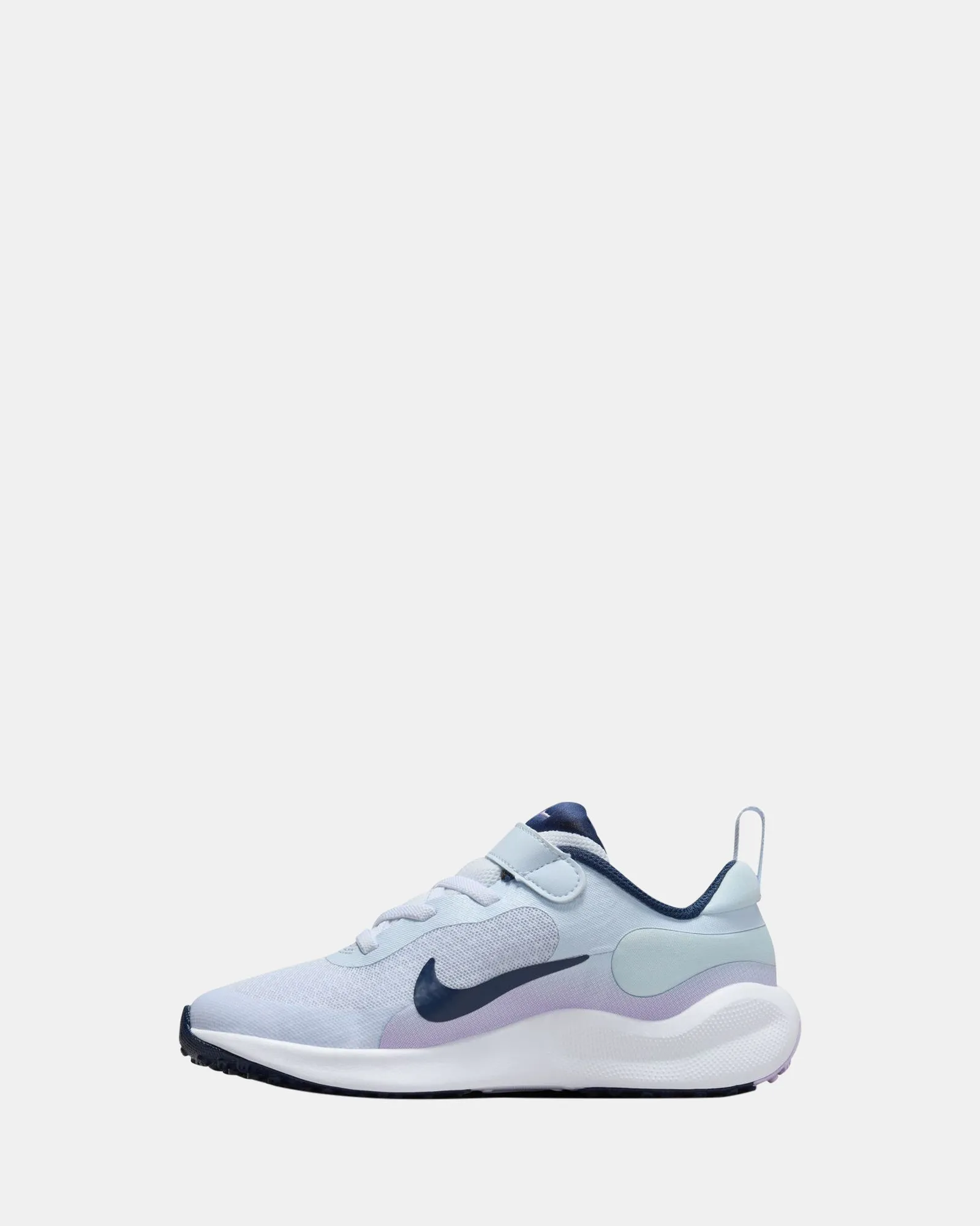 Chaussures de football Nike Kids' Revolution 7 Préscolaire Gris/Bleu marine/Lilas