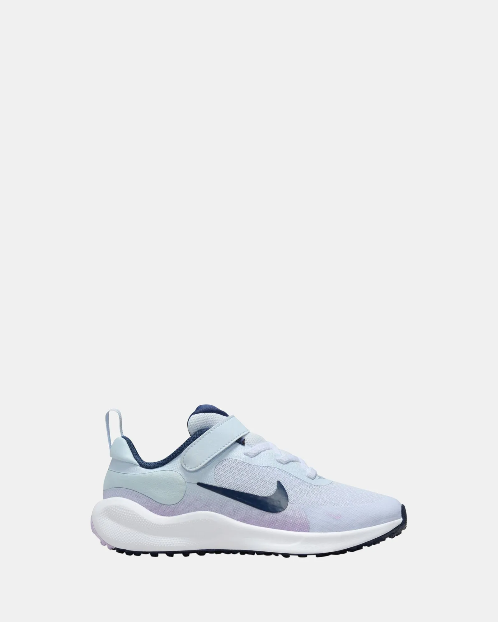 Chaussures de football Nike Kids' Revolution 7 Préscolaire Gris/Bleu marine/Lilas