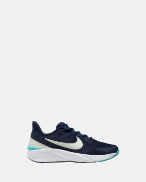 Chaussures Nike Enfants Star Runner 4 Nn Grade School Bleu Marine Minuit/Volt Tint/Cactus