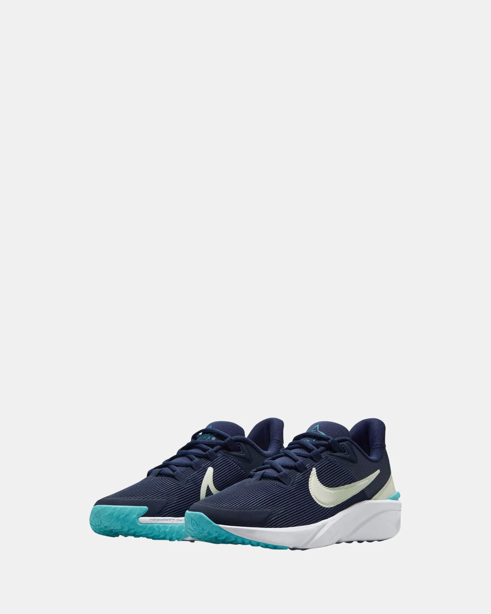 Chaussures Nike Enfants Star Runner 4 Nn Grade School Bleu Marine Minuit/Volt Tint/Cactus