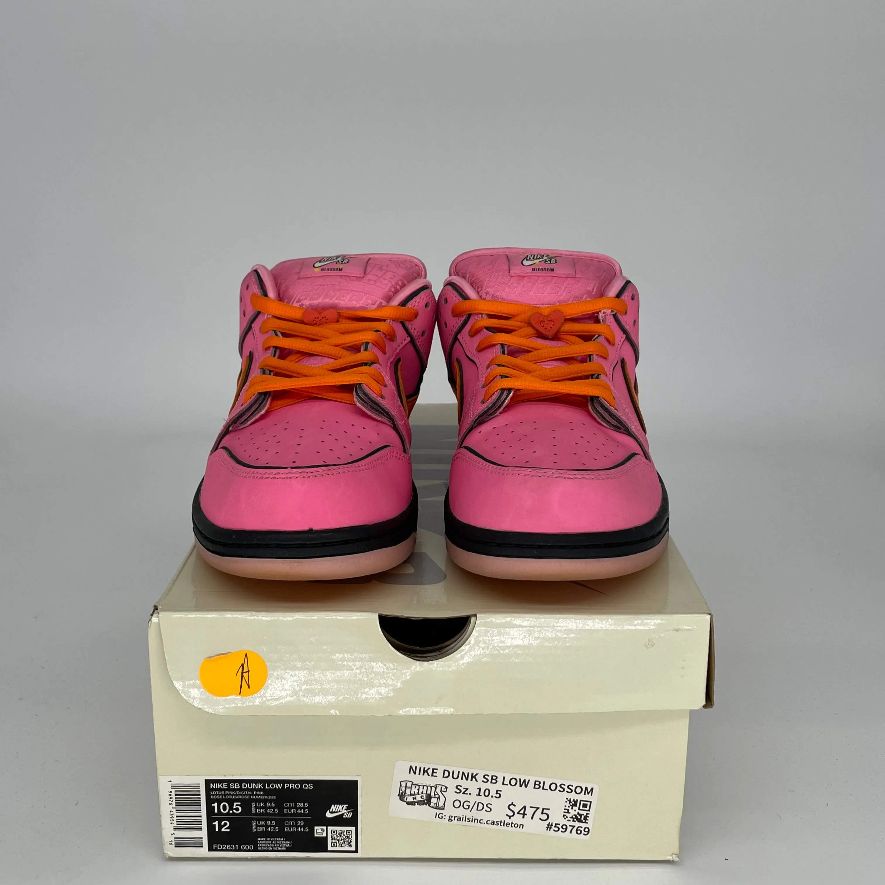 NIKE SB DUNK LOW POWERPUFF GIRLS BLOSSOM TAILLE 10.5 FD2631-600