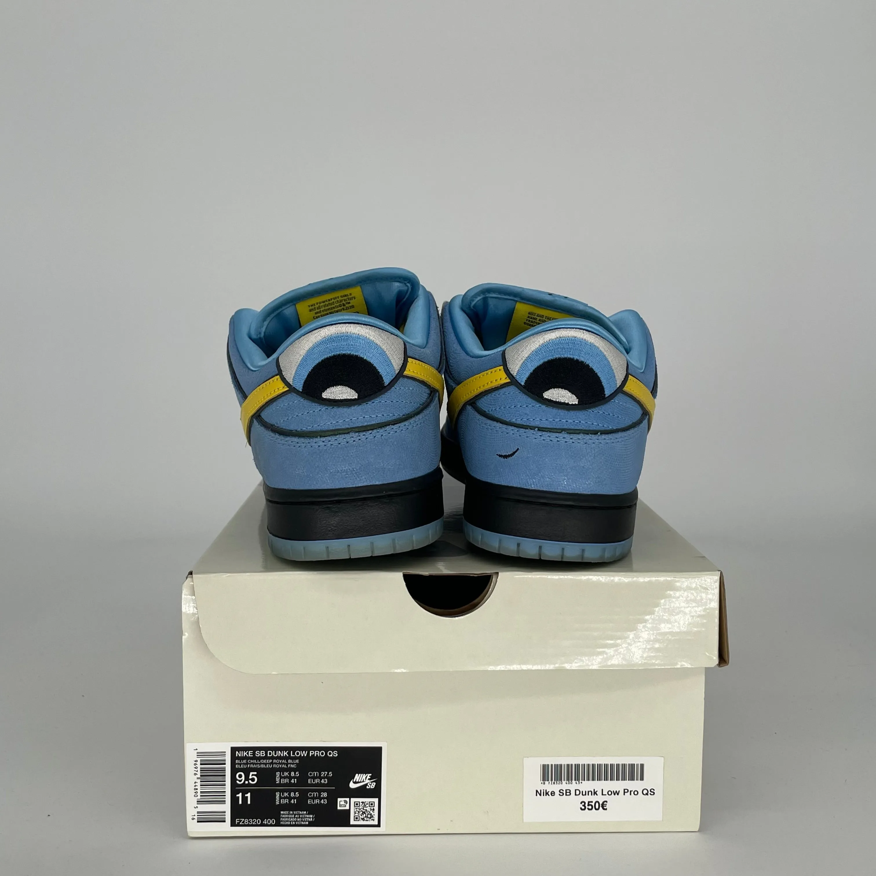 NIKE SB DUNK LOW POWERPUFF GIRLS BUBBLES TAILLE 9.5 FZ8320-400