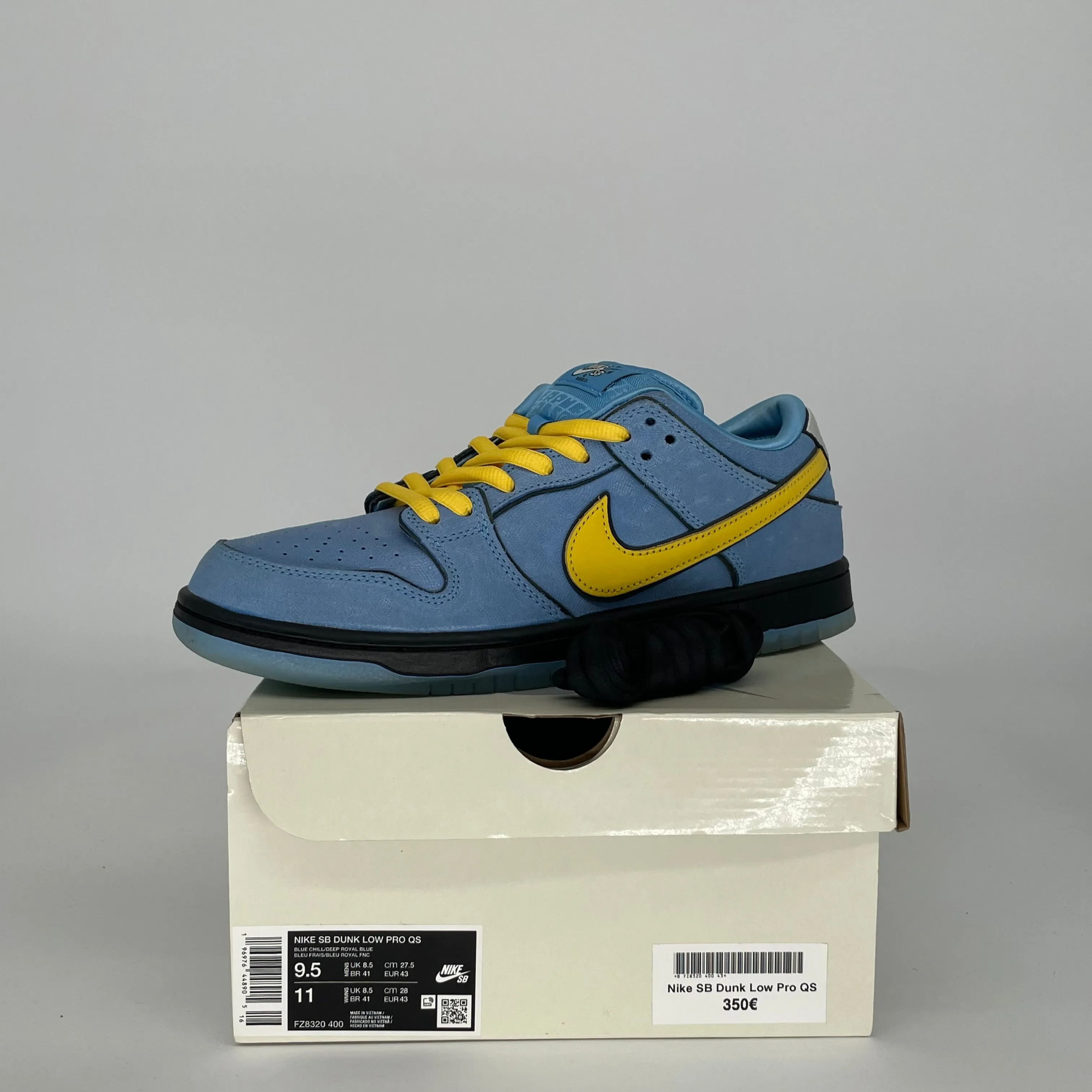 NIKE SB DUNK LOW POWERPUFF GIRLS BUBBLES TAILLE 9.5 FZ8320-400