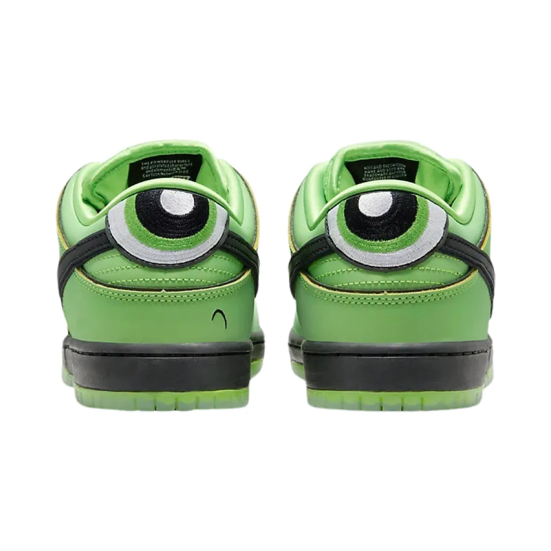 Nike SB Dunk Low Pro QS Powerpuff Girls Buttercup Vert Méchant Lotus Noir Rose Nike Dunk