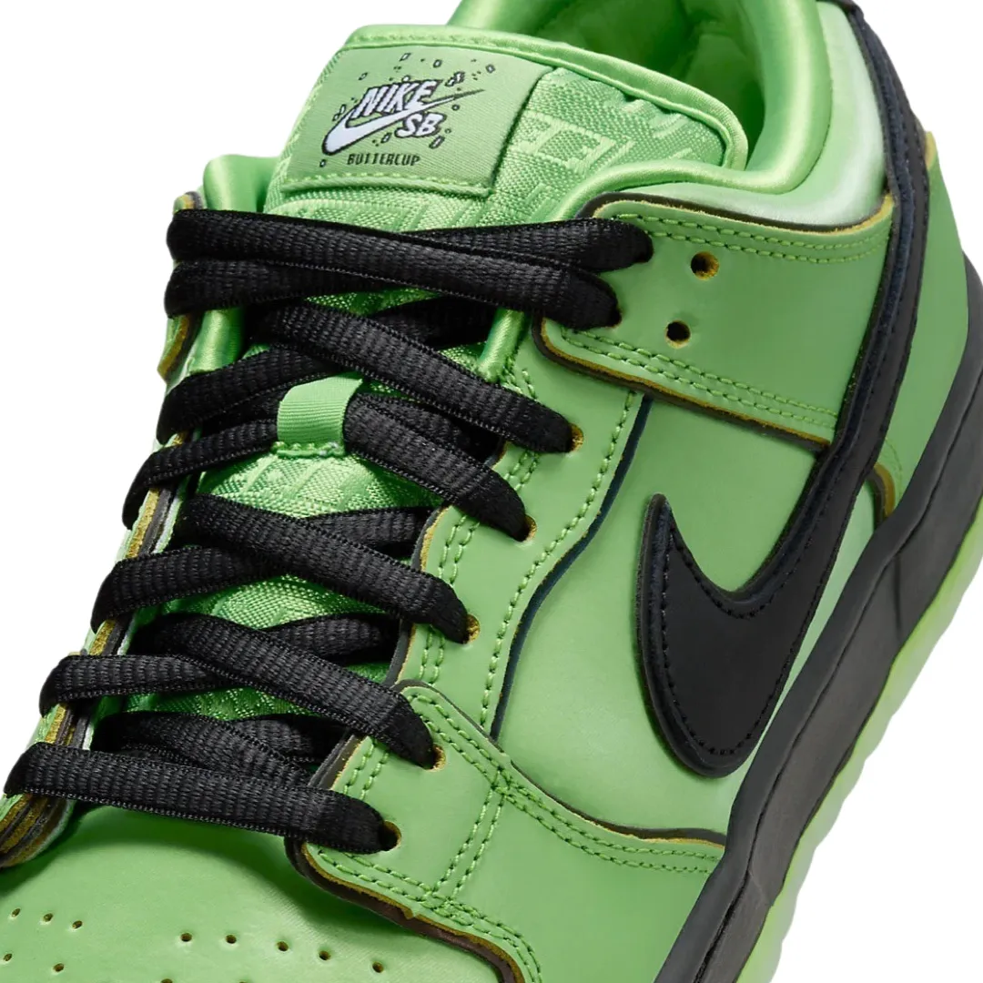 Nike SB Dunk Low Pro QS Powerpuff Girls Buttercup Vert Méchant Lotus Noir Rose Nike Dunk