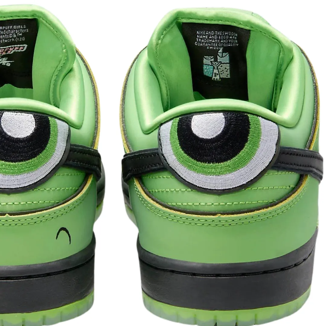 Nike SB Dunk Low Pro QS Powerpuff Girls Buttercup Vert Méchant Lotus Noir Rose Nike Dunk