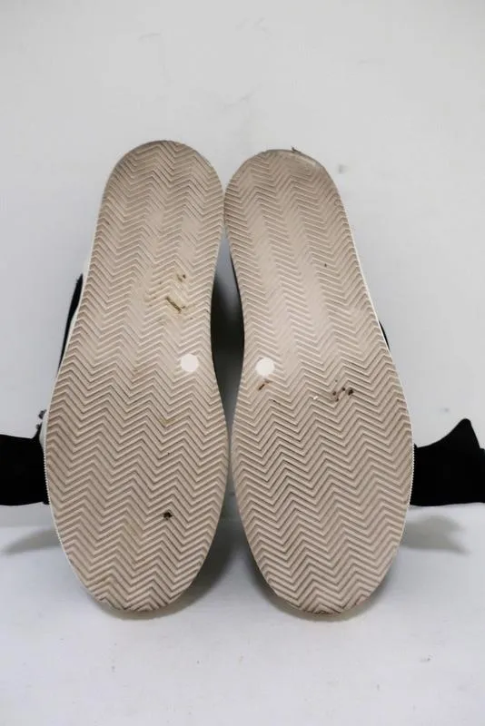 No. 21 Baskets à lacets en satin noir ornées de cristaux taille 36.5 à enfiler plateforme