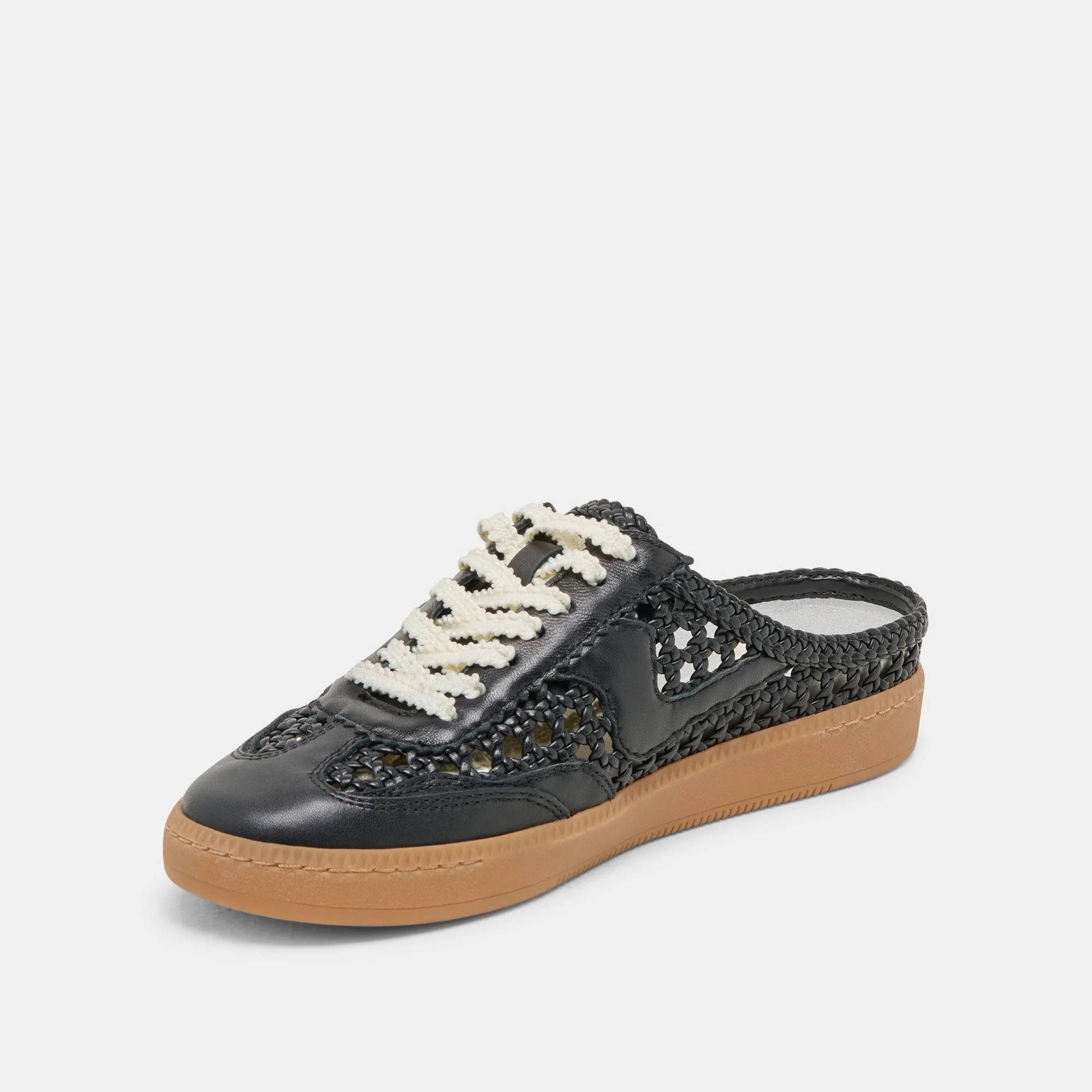 NOTICE SLIDE SNEAKERS TISSÉES NOIR TISSÉ STELLA