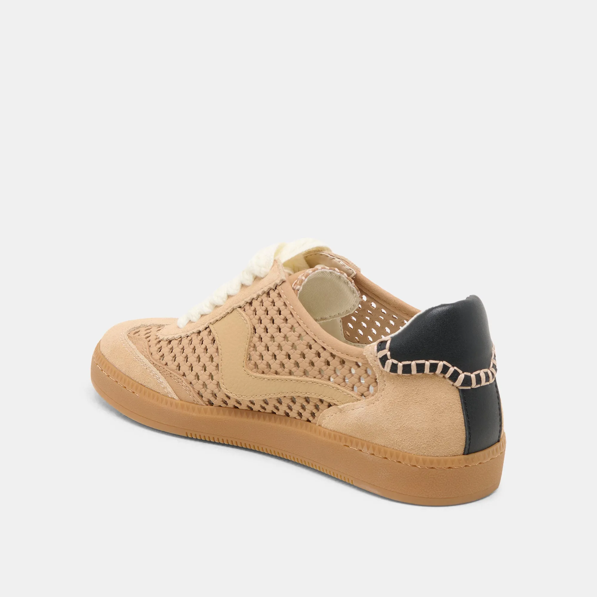 SNEAKERS NOTICE EN NUBUCK PERFORÉ BAMBOU