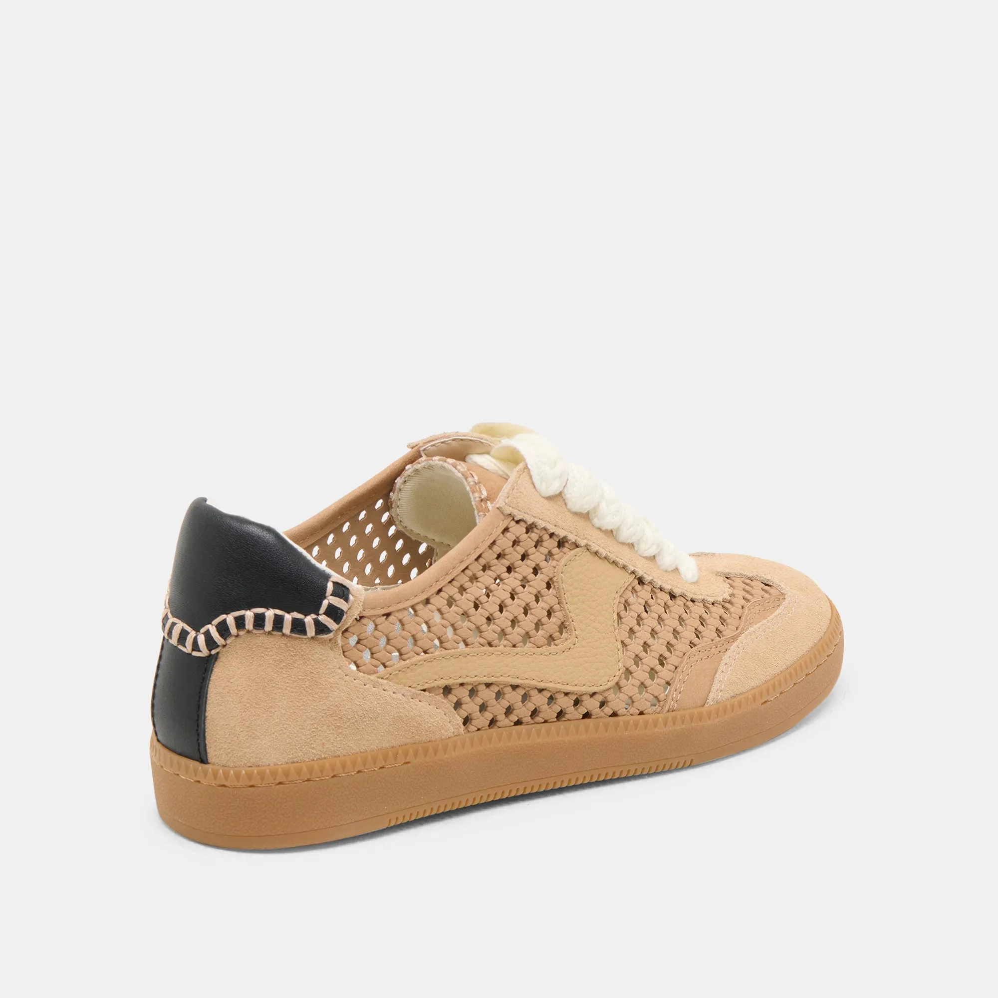 SNEAKERS NOTICE EN NUBUCK PERFORÉ BAMBOU