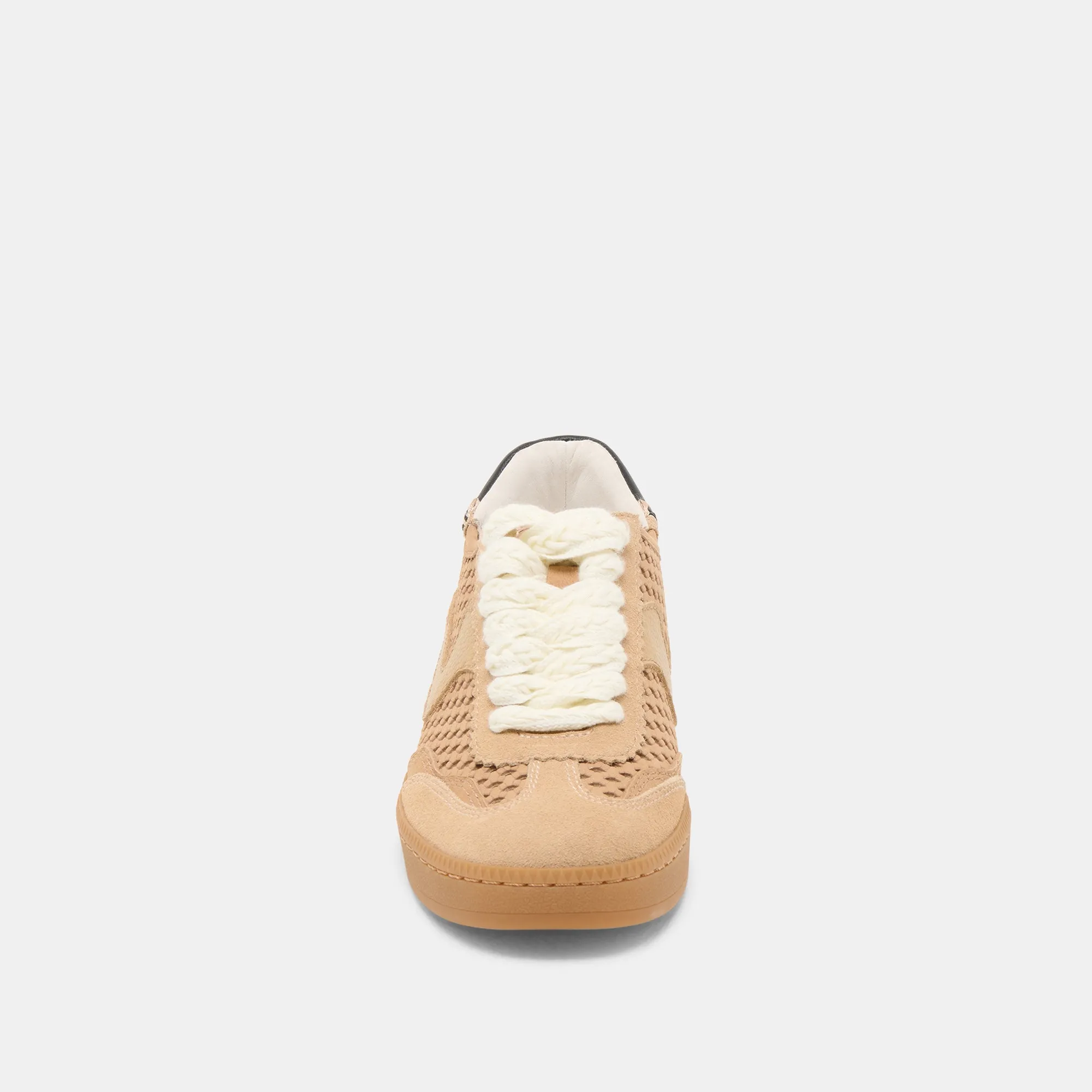 SNEAKERS NOTICE EN NUBUCK PERFORÉ BAMBOU