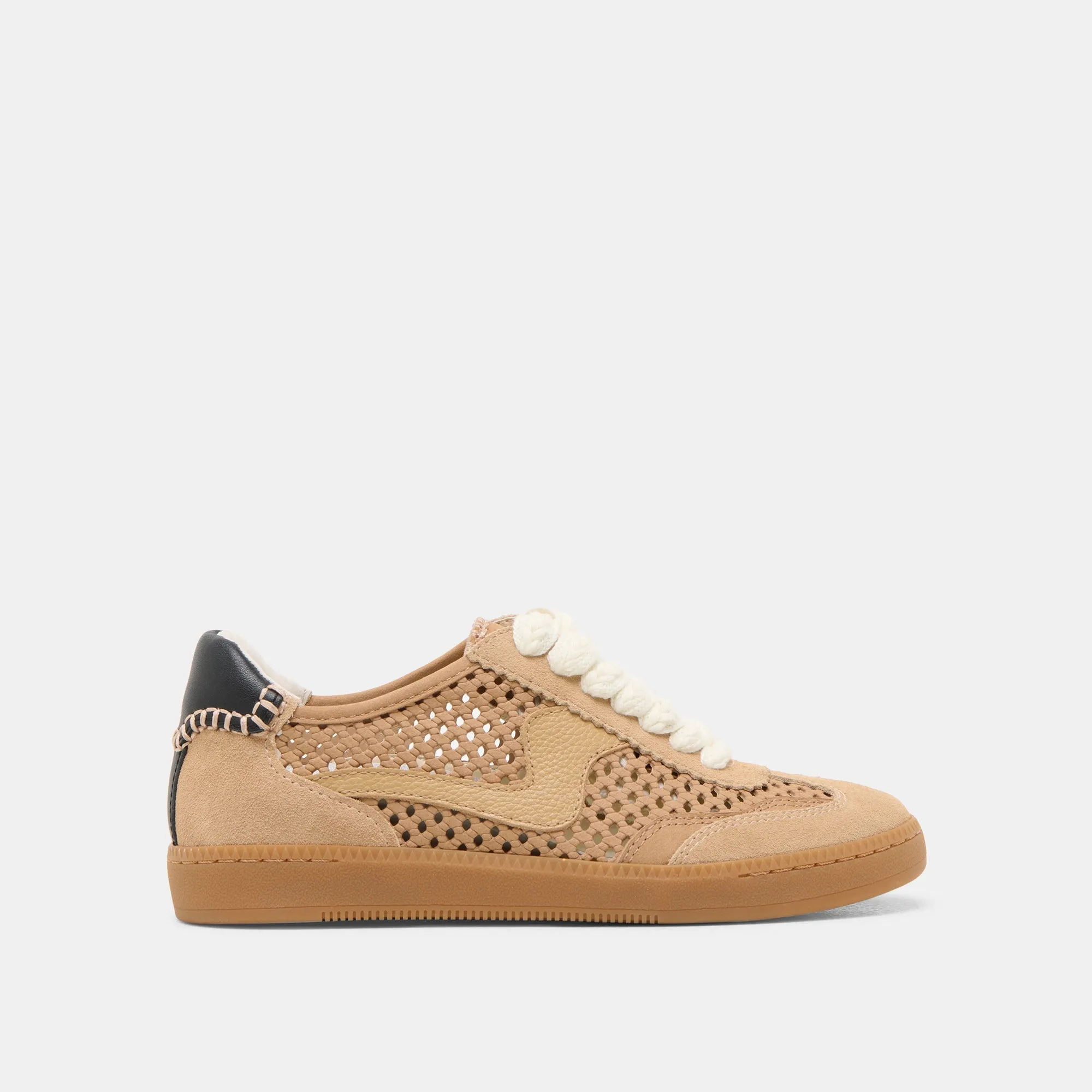 SNEAKERS NOTICE EN NUBUCK PERFORÉ BAMBOU