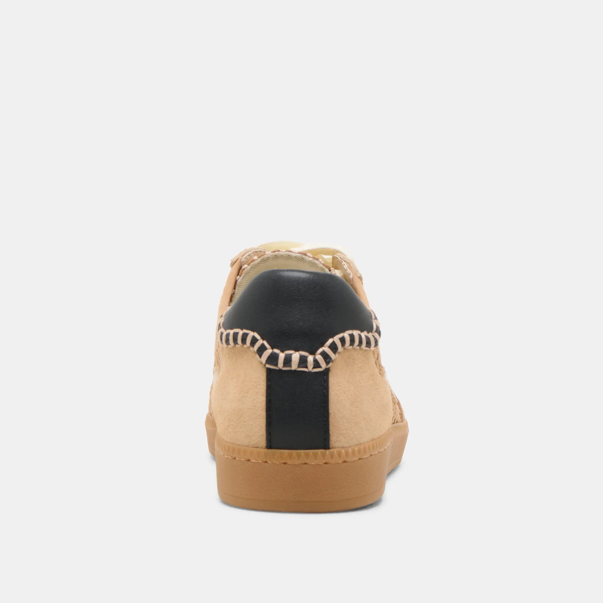 SNEAKERS NOTICE EN NUBUCK PERFORÉ BAMBOU