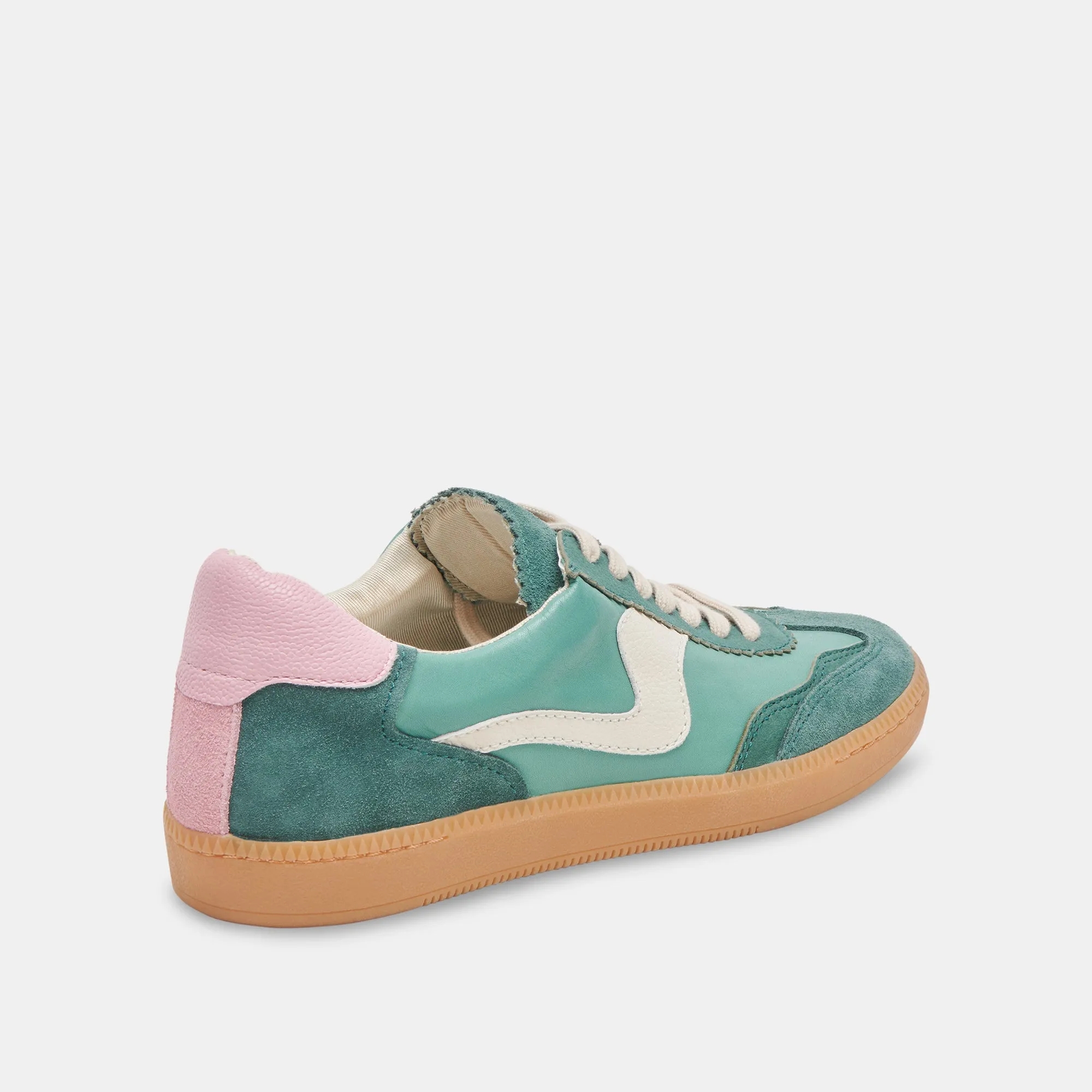 SNEAKERS NOTICE EN DAIM VERT