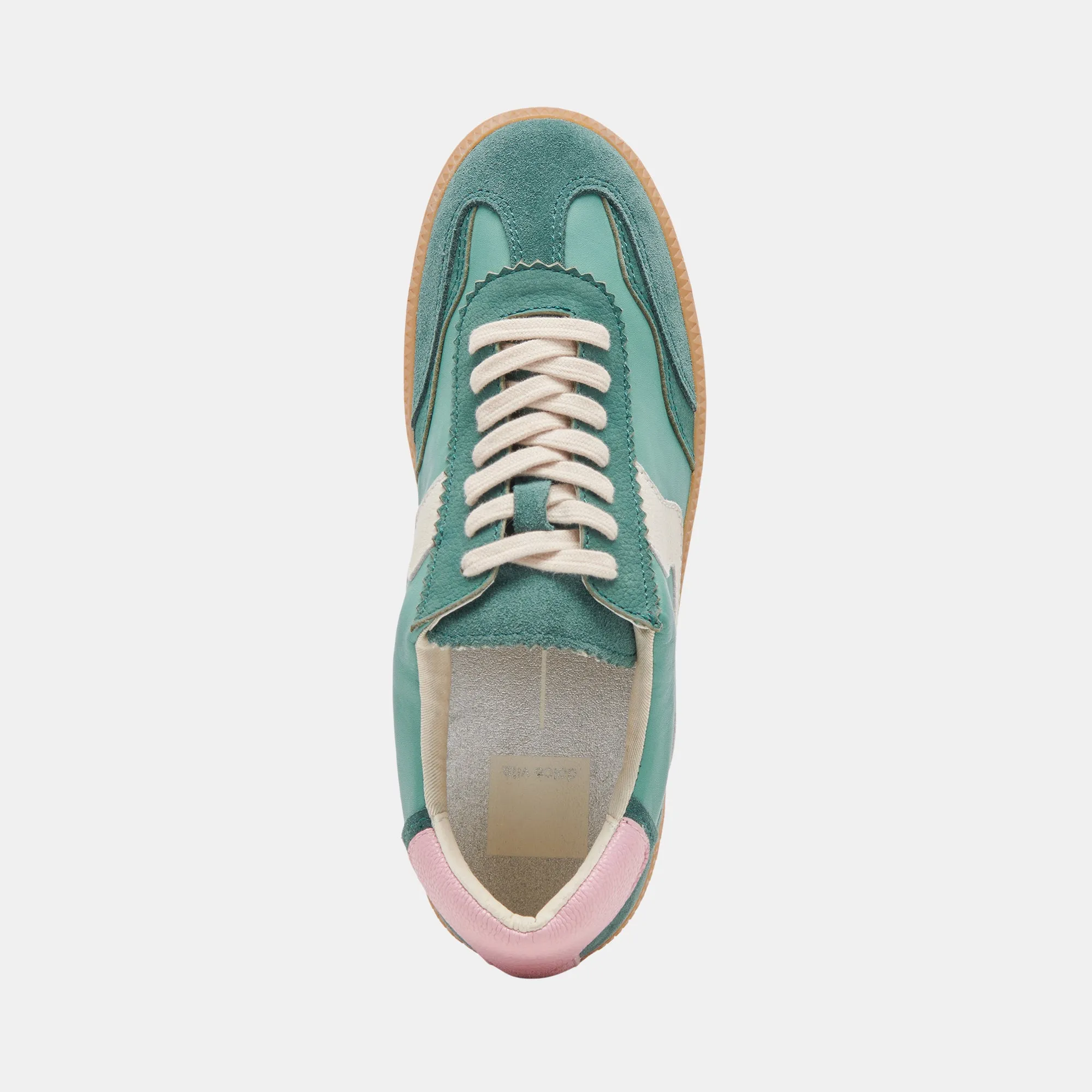 SNEAKERS NOTICE EN DAIM VERT
