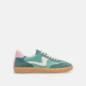 SNEAKERS NOTICE EN DAIM VERT