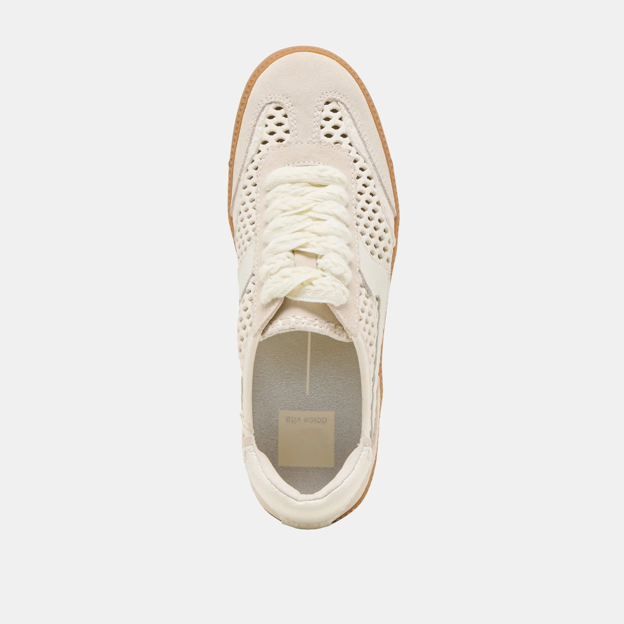 SNEAKERS NOTICE IVOIRE EN NUBUCK PERFORÉ