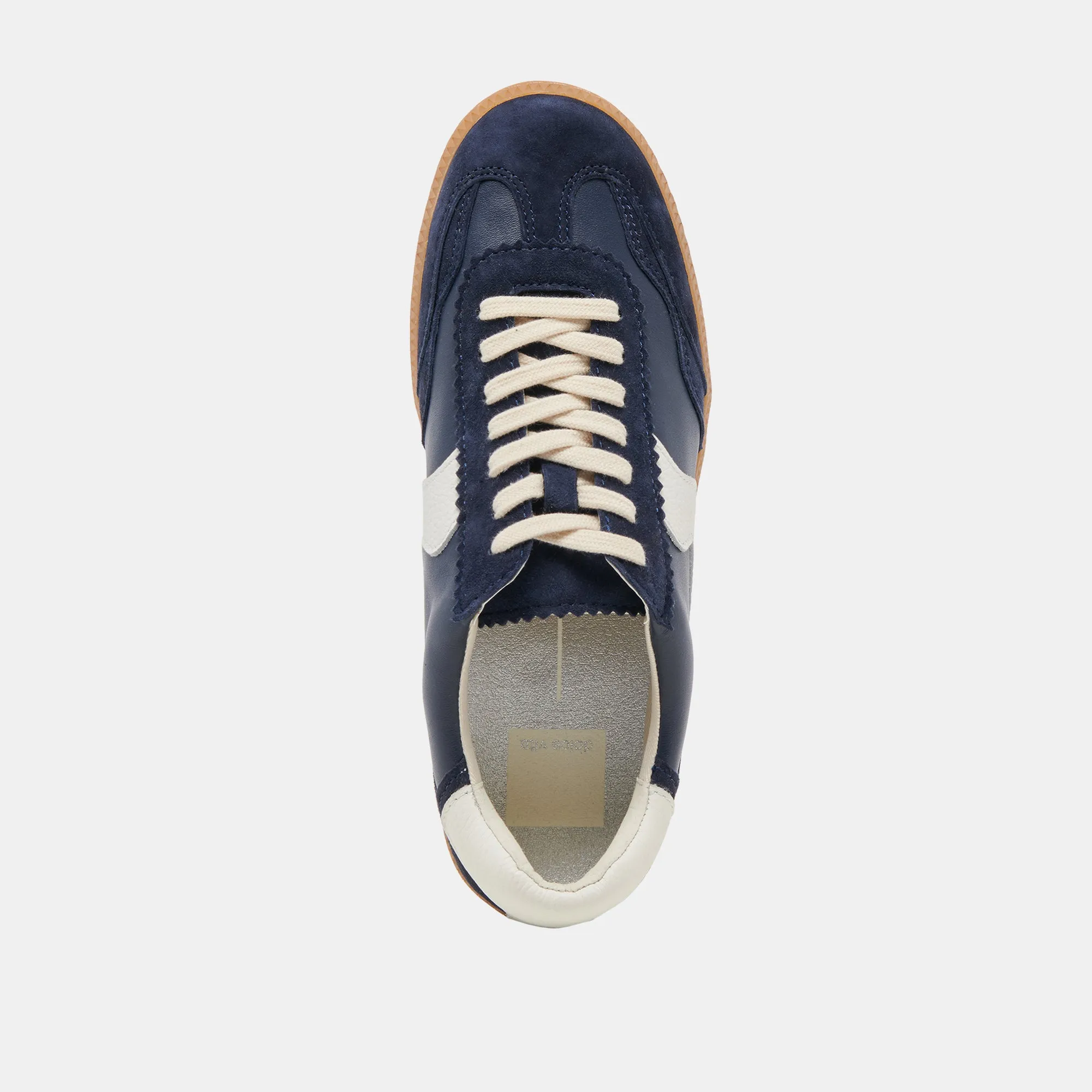 BASKETS NOTICE EN DAIM BLEU MARINE