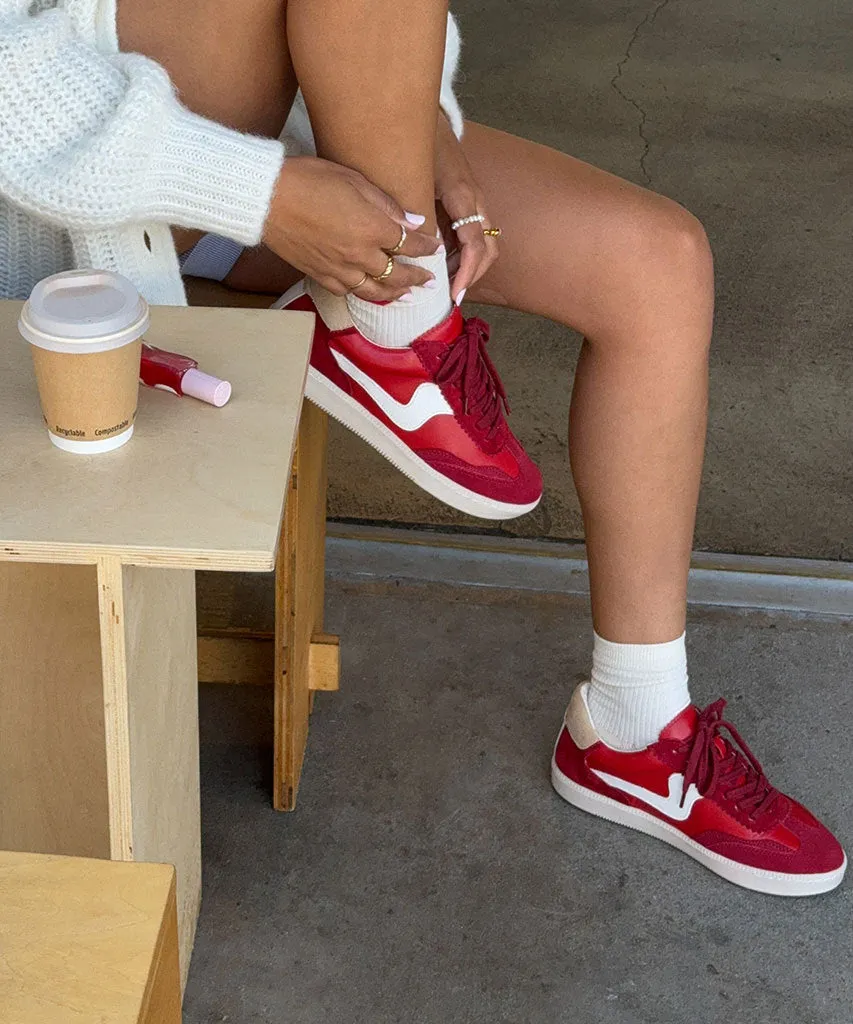 SNEAKERS RED SUEDE AVIS