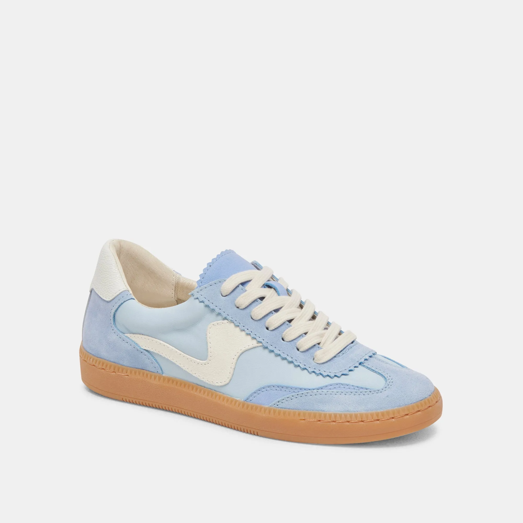 AVIS SNEAKERS LARGES BLEU DAIM