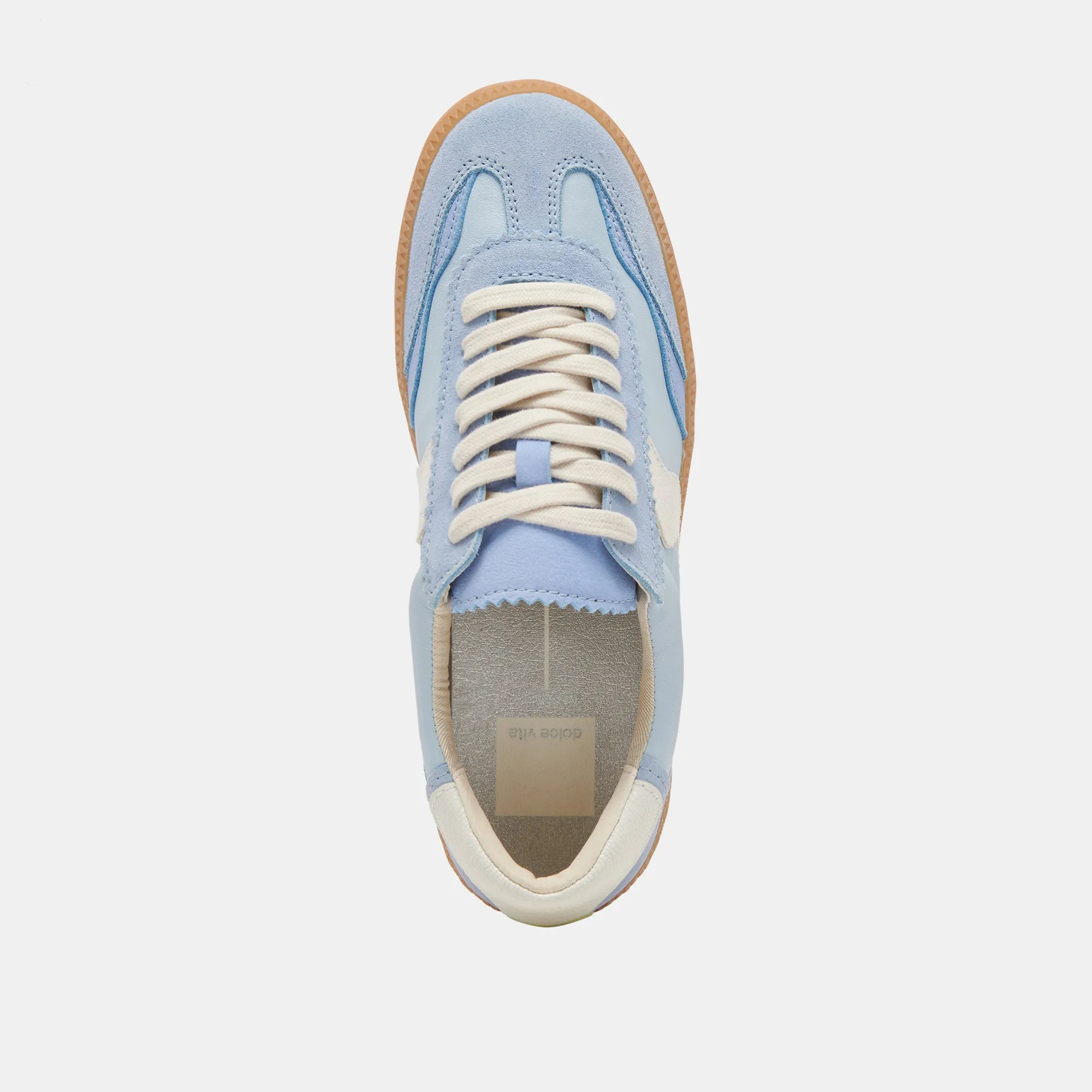 AVIS SNEAKERS LARGES BLEU DAIM
