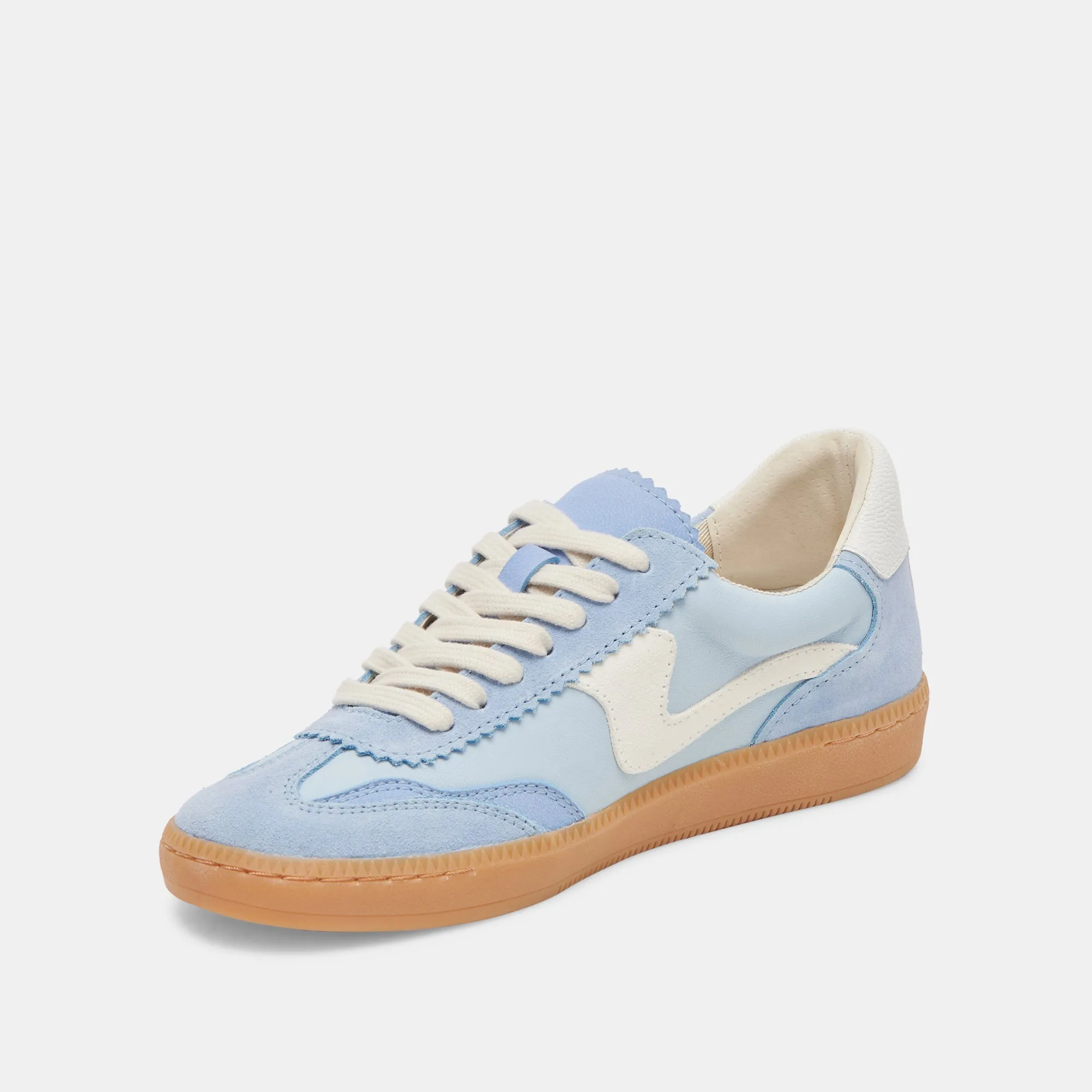 AVIS SNEAKERS LARGES BLEU DAIM