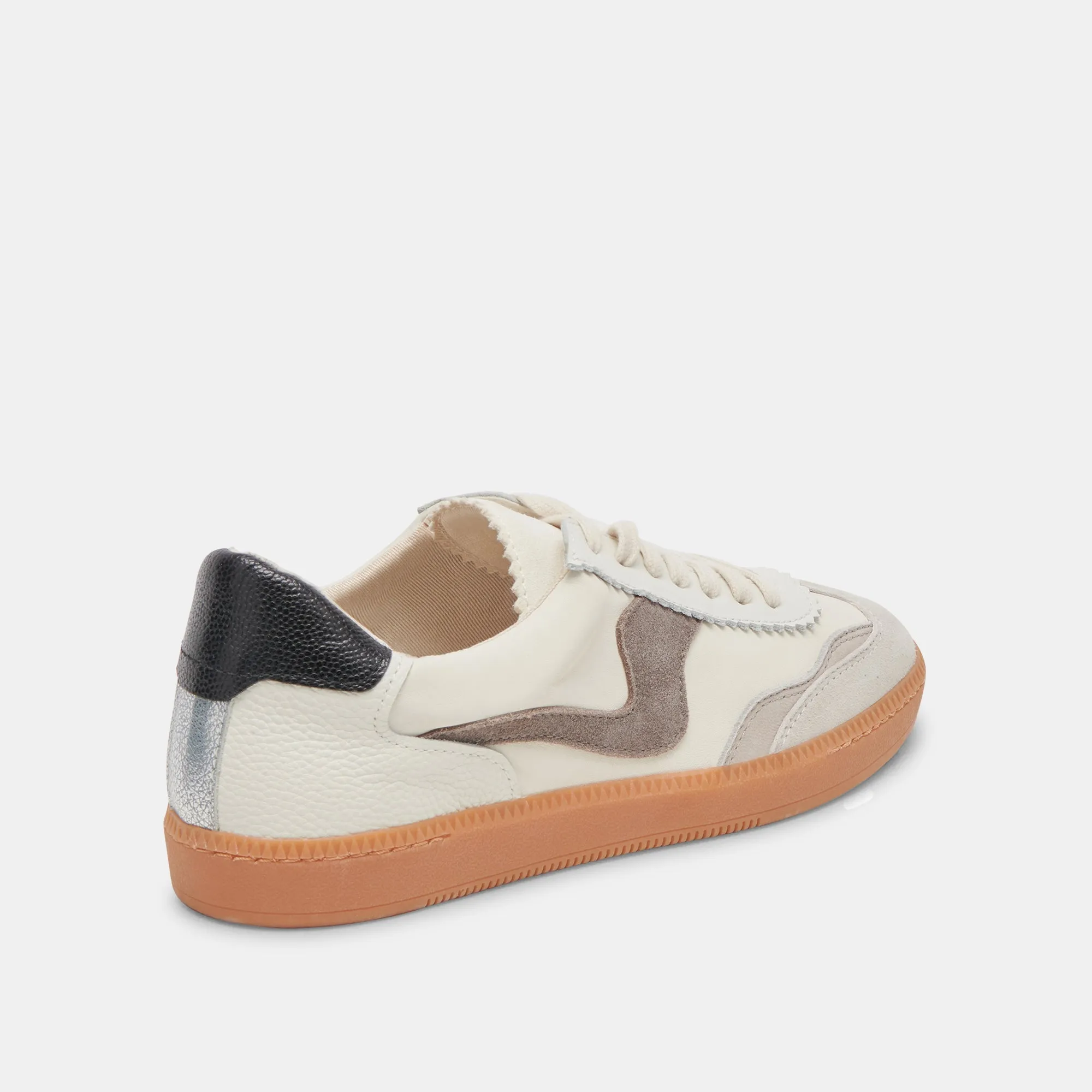 AVIS SNEAKERS LARGES BLANC GRIS CUIR