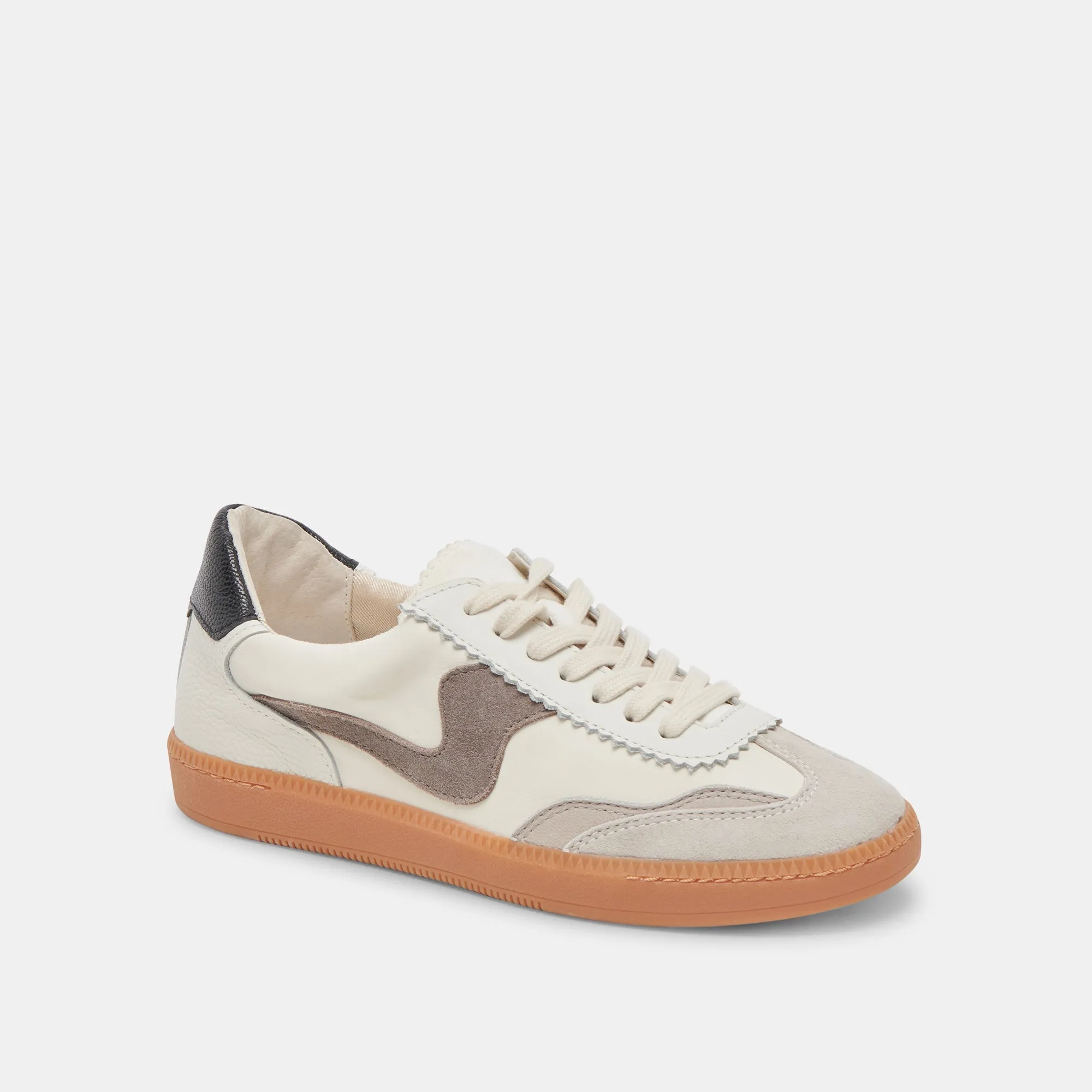 AVIS SNEAKERS LARGES BLANC GRIS CUIR