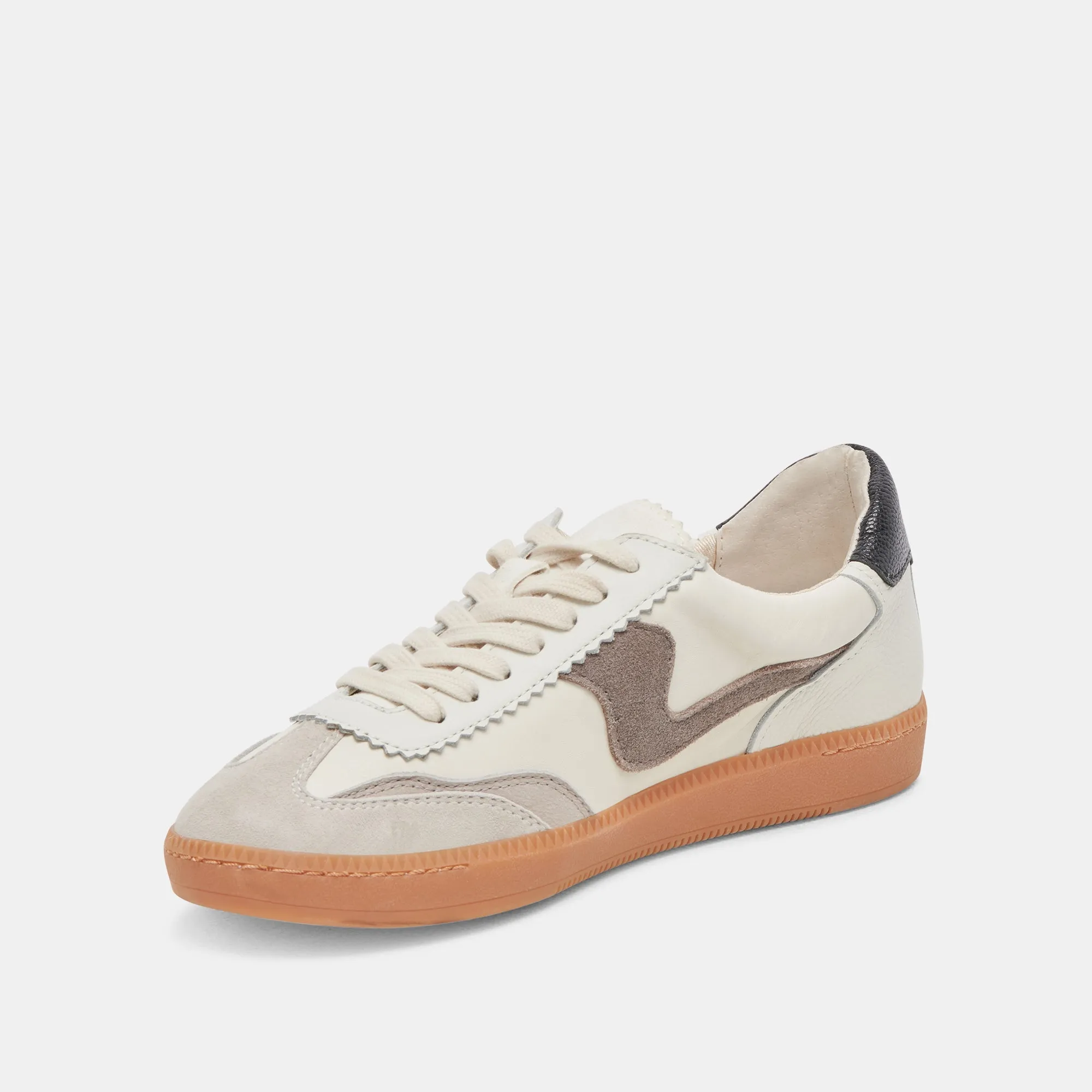 AVIS SNEAKERS LARGES BLANC GRIS CUIR