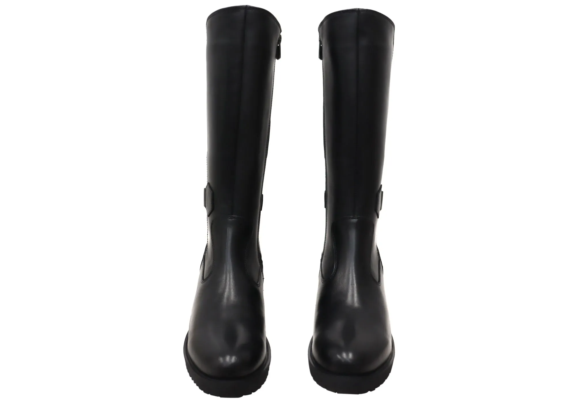 Bottes mi-mollet en cuir confortables pour femmes Orizonte Camdera - Chaussures Orizonte