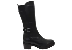 Bottes mi-mollet en cuir confortables pour femmes Orizonte Camdera - Chaussures Orizonte
