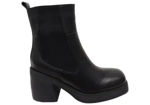 Bottes cheville en cuir confortables pour femmes Orizonte Jacira - Chaussures Orizonte