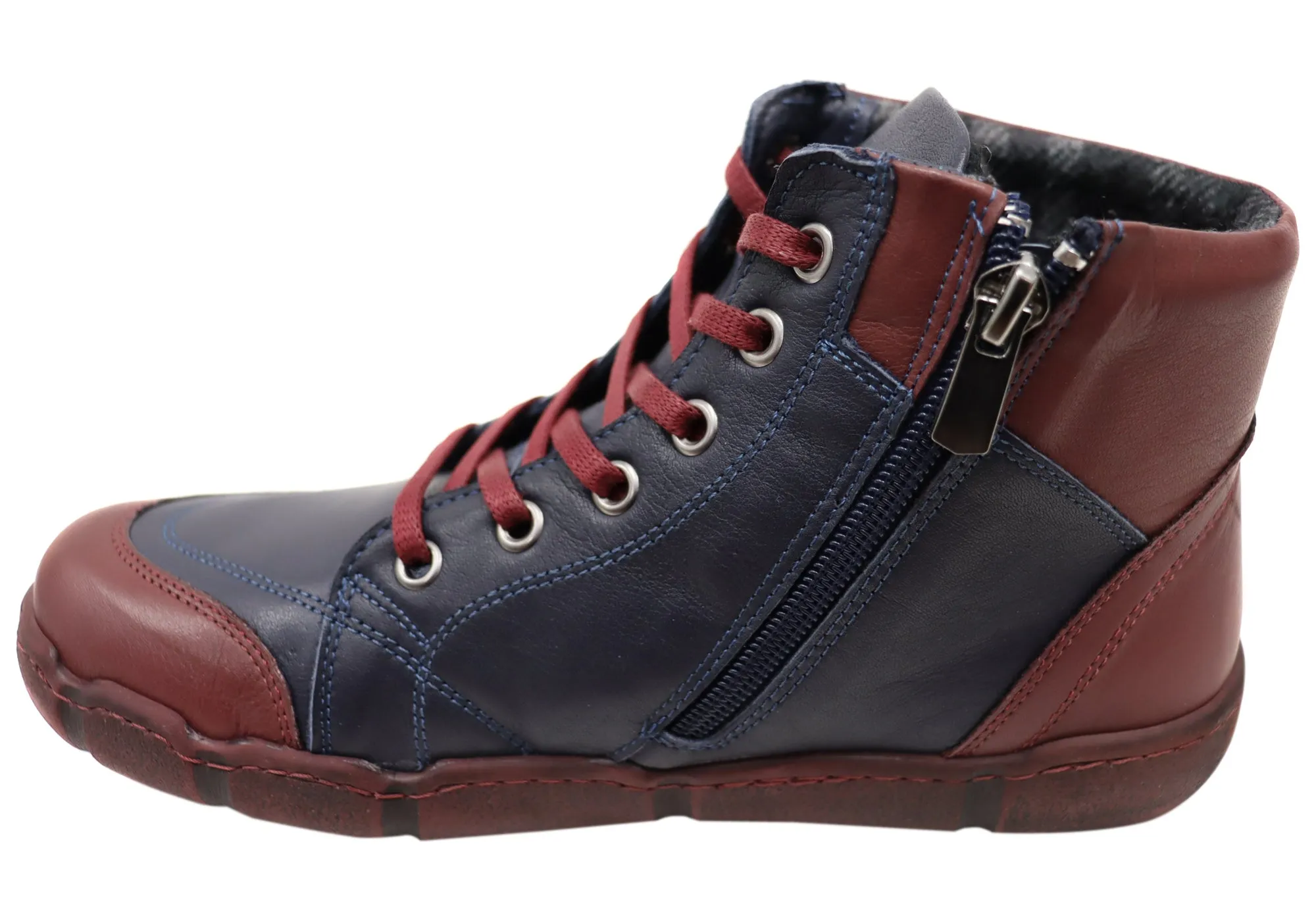 Bottes cheville en cuir confortables pour femme Orizonte Maroona - Chaussures Orizonte